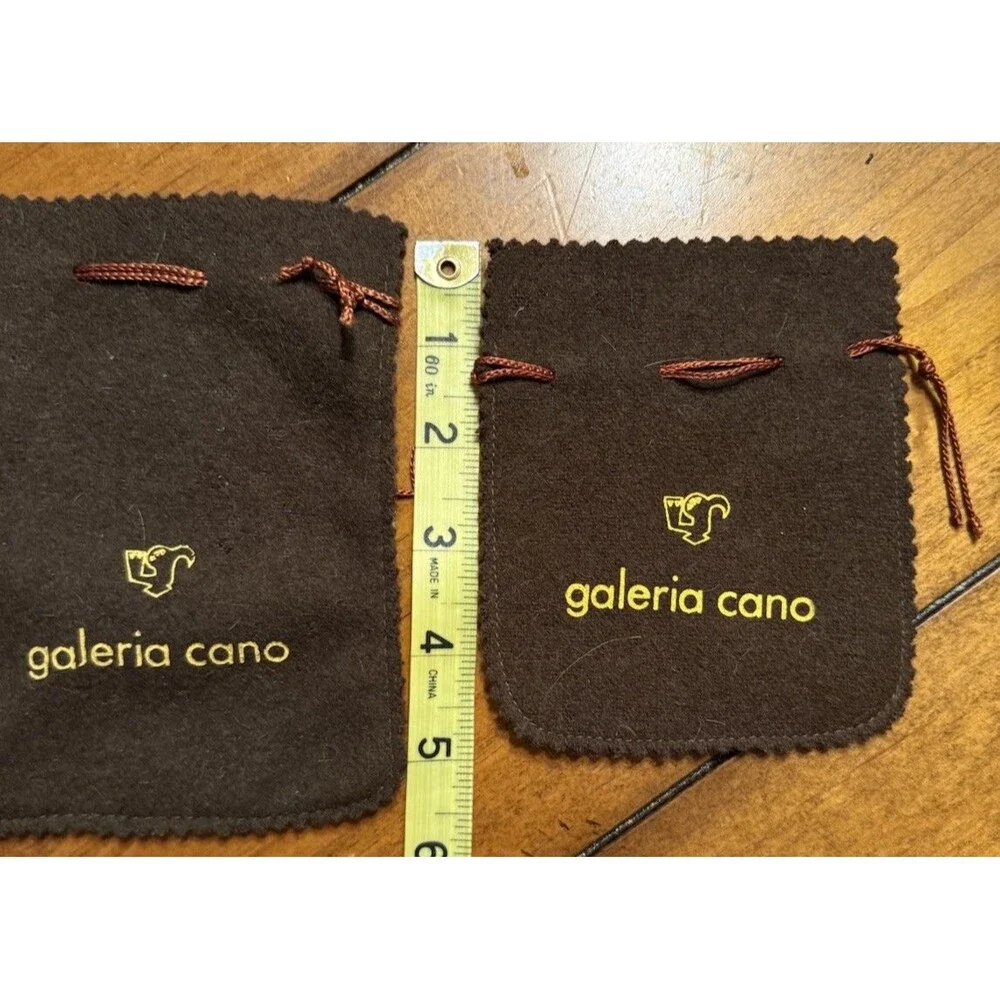 Drawstring Jewelery Pouches Galeria Cano Brown 2